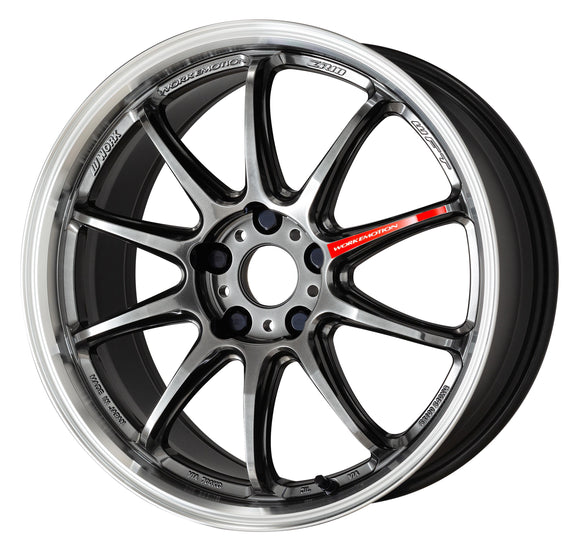 WORK EMOTION ZR10 18 inch NORMAL, Glim Black Diamond Cut Rim (GTKRC), MIDDLE taper — WORK factory photo