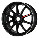 WORK EMOTION ZR10 — Black Diamond Lip Cut (BLKLC), MIDDLE taper. WORK's 18 inch NORMAL wheel, shown as a finish reference for 19 inch NORMAL.