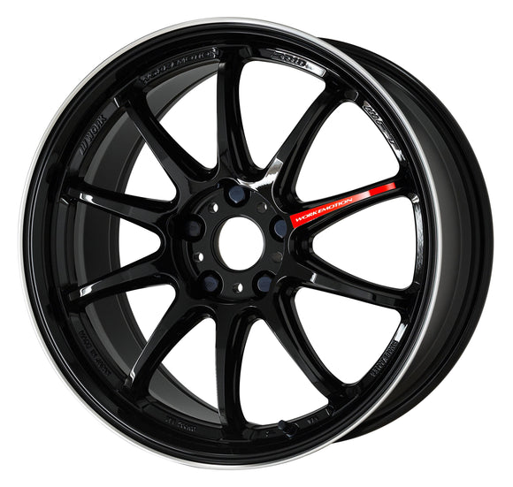 WORK EMOTION ZR10 18 inch NORMAL, Black Diamond Lip Cut (BLKLC), MIDDLE taper — WORK factory photo