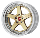 WORK ZISTANCE W5S — Gold (GLD), 19 inch, 3-piece STEP RIM. WORK factory photo.