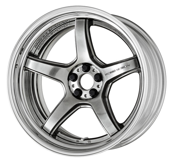 WORK EMOTION T5R 2P 19 inch STEP RIM, Glimit Silver (GTS), Deep Concave — WORK factory photo