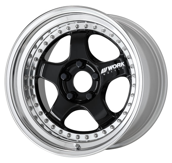 WORK MEISTER S1 3PIECE 17 inch NORMAL, Black (BLK) — WORK factory photo