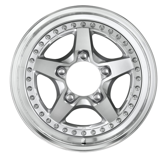 WORK CRAG GALVATRE 2 — Cut Clear (MSP), 16 inch 3-piece NORMAL rim. WORK factory photo.