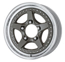 WORK CRAG GALVATRE 2 — Mat Carbon (MGM), 16 inch 3-piece NORMAL rim. WORK factory photo.