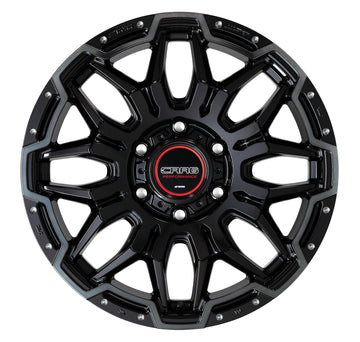 WORK CRAG LCG — Black Cut Clear Black Pierce Machining (BPKPM), 18 inch