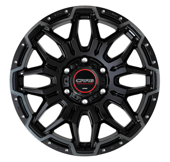 WORK CRAG LCG — Black Cut Clear Black Pierce Machining (BPKPM), 18 inch