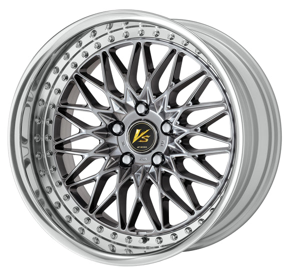 WORK VS XV 18 inch FULL REVERSE – Brilliant Silver Black (BSB)