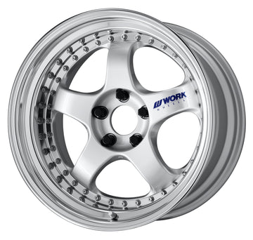 WORK MEISTER S1 3PIECE 18 inch NORMAL, Silver (SIL) — WORK factory photo