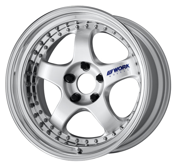 WORK MEISTER S1 3PIECE 18 inch NORMAL, Silver (SIL) — WORK factory photo