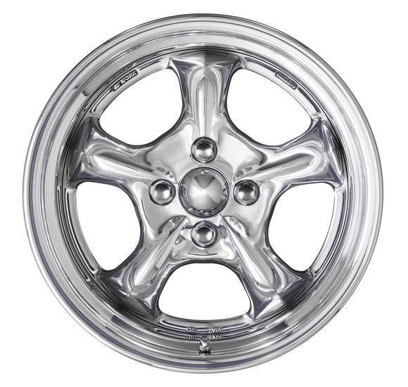 WORK GOOCARS HEMI — Hand Buff Finish (P), 15 inch, buff-finish rim, chrome centre cap