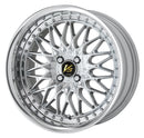 WORK VS XV FULL REVERSE – Silky Rich Silver (SRS); 17 inch wheel shown, finish reference for 18 inch