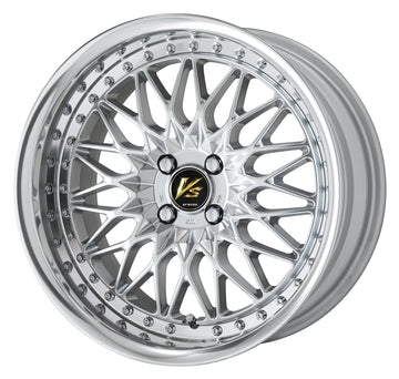 WORK VS XV FULL REVERSE – Silky Rich Silver (SRS); 17 inch wheel shown, finish reference for 18 inch
