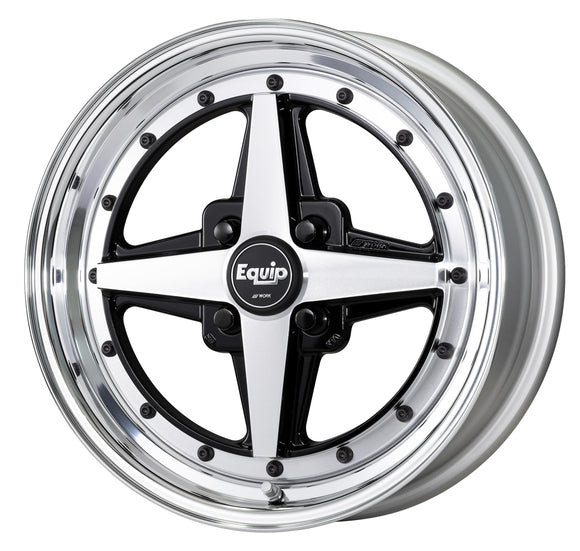 WORK EQUIP 01 15 inch, K-car dedicated disk, Black Cut Clear (BP) — WORK factory photo