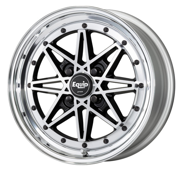 WORK EQUIP 03 15 inch, K-car dedicated disk, Black Cut Clear (BP) — WORK factory photo