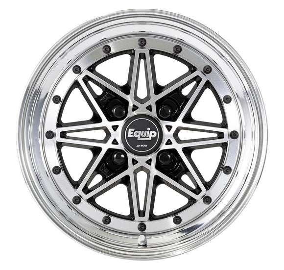 WORK EQUIP 03 14 inch, K-car dedicated disk, Black Cut Clear (BP) — WORK factory photo