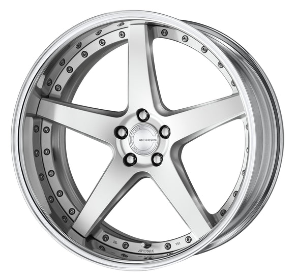 WORK GNOSIS CVF Middle Concave Matte Silver (MSL) – 21 inch FULL REVERSE wheel shown, reference for 19 inch FULL REVERSE