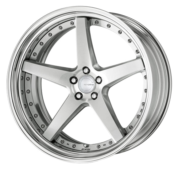 WORK GNOSIS CVF 22 inch STEP RIM, Deep Concave – Brushed (BRU)