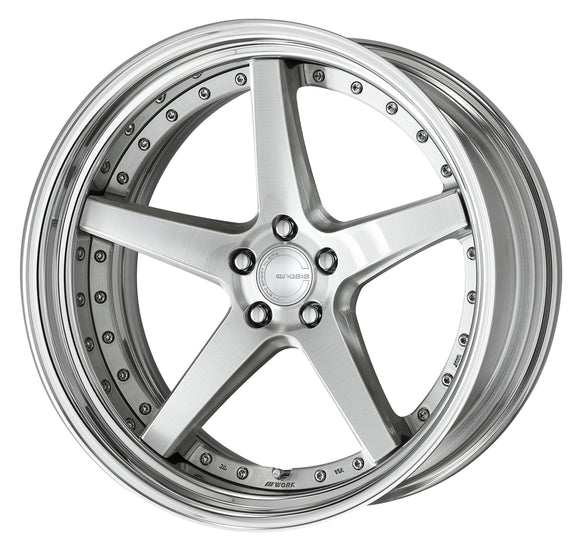 WORK GNOSIS CVF 21 inch STEP RIM, Deep Concave – Brushed (BRU)