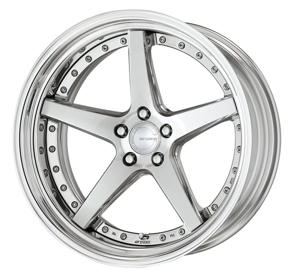 WORK GNOSIS CVF 20 inch STEP RIM, Deep Concave – Composite Buff Brushed (PBU)