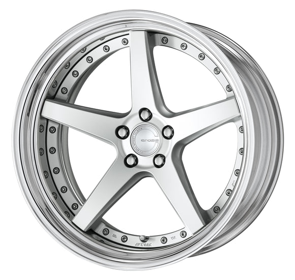 WORK GNOSIS CVF 20 inch STEP RIM, Deep Concave – Matte Silver (MSL)