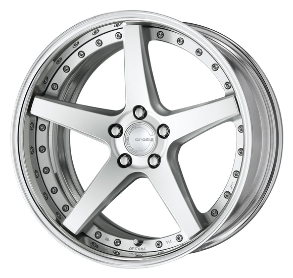 WORK GNOSIS CVF 19 inch FULL REVERSE, Deep Concave – Matte Silver (MSL)