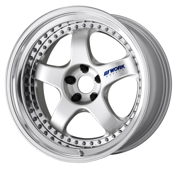 WORK MEISTER S1 3PIECE 20 inch NORMAL, Silver (SIL) — WORK factory photo