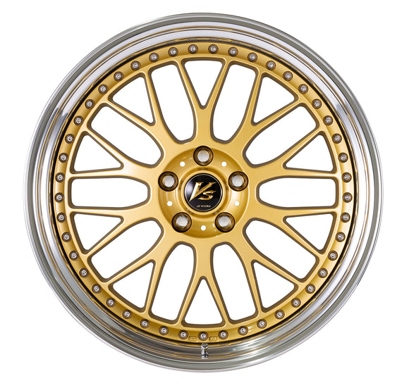 WORK VS XX Gold (GLD) – 20 inch STEP RIM wheel shown, finish reference for 19 inch STEP RIM