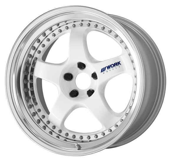 WORK MEISTER S1 3PIECE — White (WHT). WORK's 20 inch NORMAL wheel, shown as a finish reference for 19 inch NORMAL.