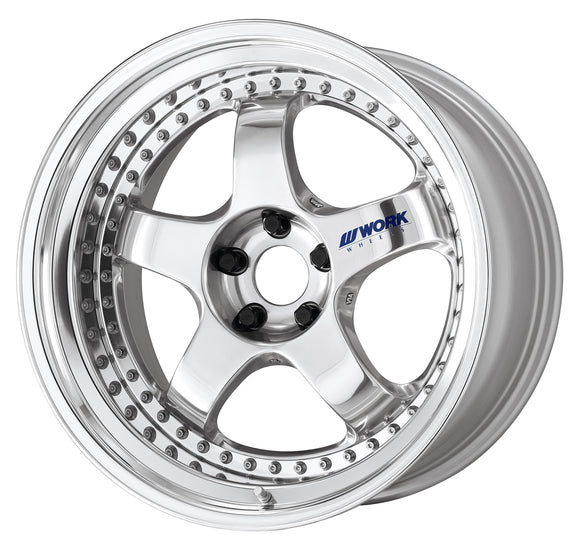WORK MEISTER S1 3PIECE — Buff Finish (PP). WORK's 20 inch NORMAL wheel, shown as a finish reference for 19 inch NORMAL.