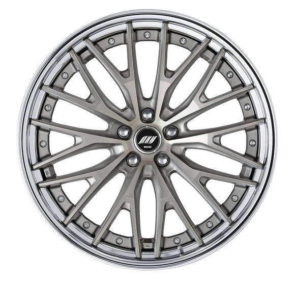 WORK ZEAST STX 21 inch STEP RIM, deep concave – Trans Gray Polish (TGP)