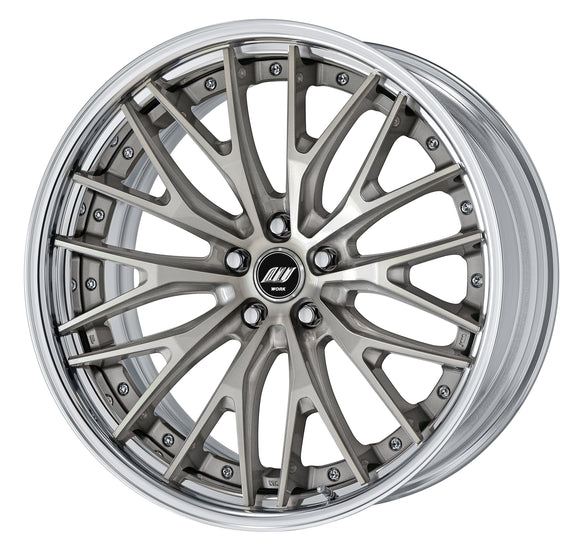 WORK ZEAST STX 21 inch STEP RIM, deep concave – Trans Gray Polish (TGP)