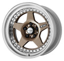 WORK MEISTER CR01 — Titanium Gold (HPG). WORK's 17 inch NORMAL wheel, shown as a finish reference for 16 inch NORMAL.