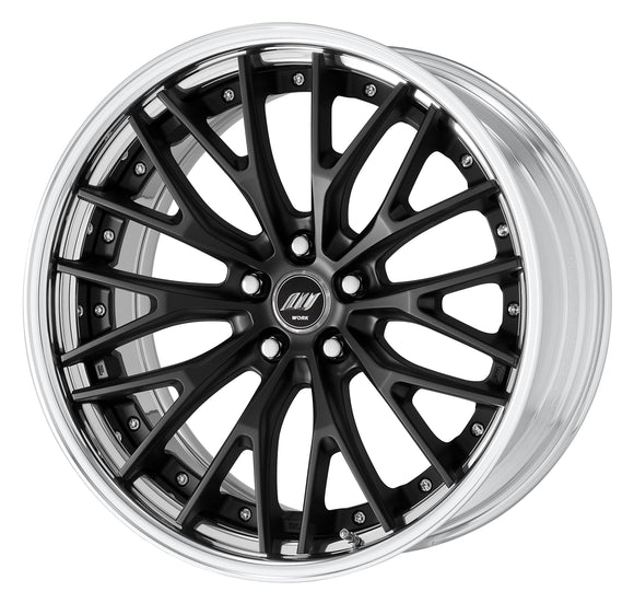 WORK ZEAST STX 20 inch STEP RIM, deep concave – Matte Black (MBL)