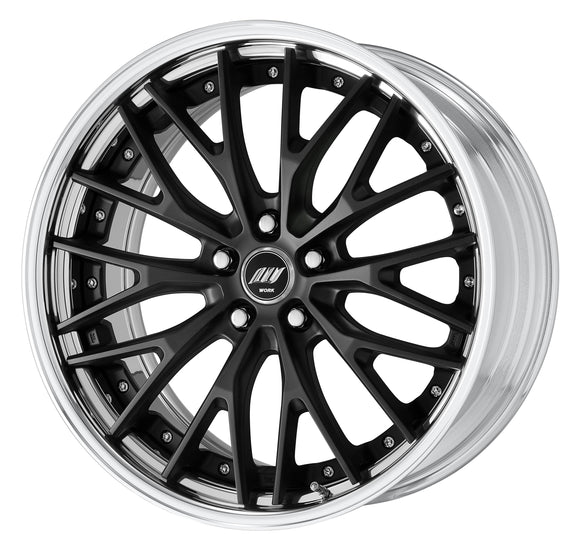WORK ZEAST STX 20 inch STEP RIM, middle concave – Matte Black (MBL)