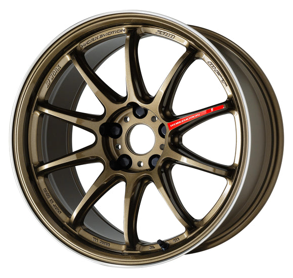WORK EMOTION ZR10 18 inch NORMAL, Titanium Diamond Lip Cut (HGLC), DEEP taper — WORK factory photo