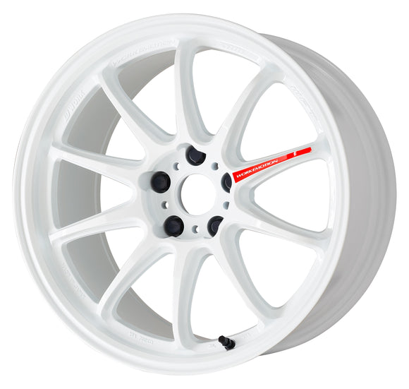 WORK EMOTION ZR10 — Azure White (AZW), DEEP taper. WORK's 18 inch NORMAL wheel, shown as a finish reference for 19 inch NORMAL.