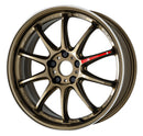 WORK EMOTION ZR10 — Titanium Diamond Lip Cut (HGLC), SEMI taper. WORK's 18 inch NORMAL wheel, shown as a finish reference for 17 inch NORMAL.