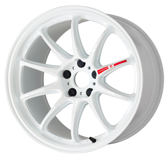 WORK EMOTION ZR10 — Azure White (AZW), ULTRA DEEP taper. WORK's 18 inch NORMAL wheel, shown as a finish reference for 19 inch NORMAL.
