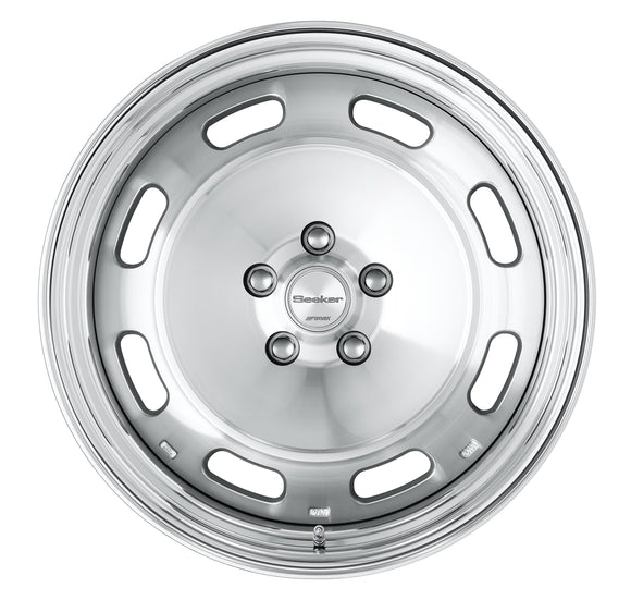 WORK Seeker DT 18 inch STEP RIM, Cut Clear (MSP), buff-anodised rim — WORK factory photo