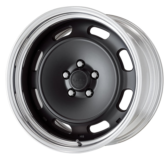 WORK Seeker DT 18 inch STEP RIM, Matte Black (MBL), buff-anodised rim — WORK factory photo
