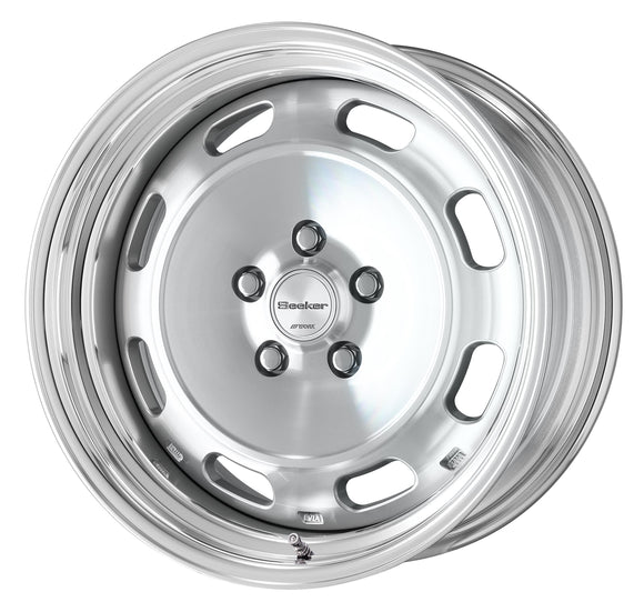 WORK Seeker DT 17 inch STEP RIM, Cut Clear (MSP), buff-anodised rim — WORK factory photo