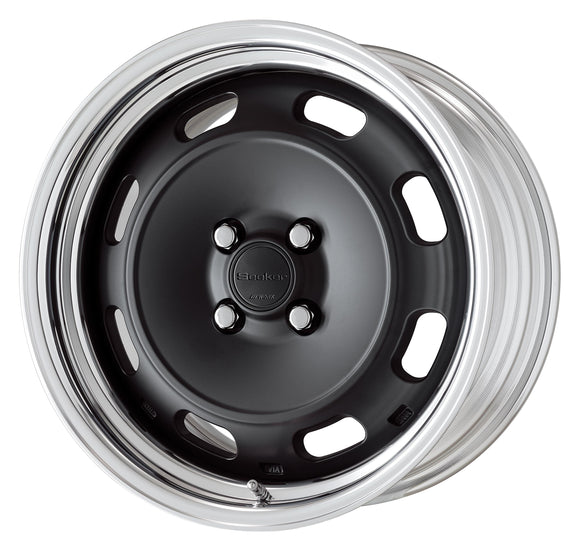 WORK Seeker DT 16 inch STEP RIM, Matte Black (MBL), buff-anodised rim — WORK factory photo
