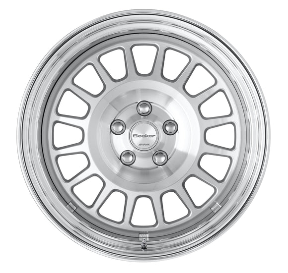 WORK Seeker FD 18 inch STEP RIM, Cut Clear (MSP), buff-anodised rim — WORK factory photo