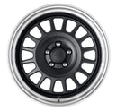 WORK Seeker FD 18 inch STEP RIM, Matte Black (MBL), buff-anodised rim — WORK factory photo