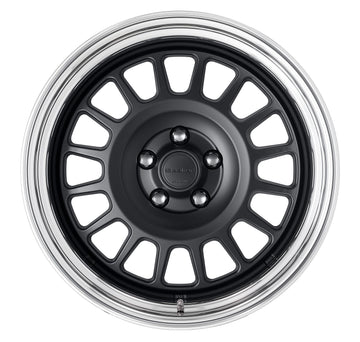 WORK Seeker FD 18 inch STEP RIM, Matte Black (MBL), buff-anodised rim — WORK factory photo
