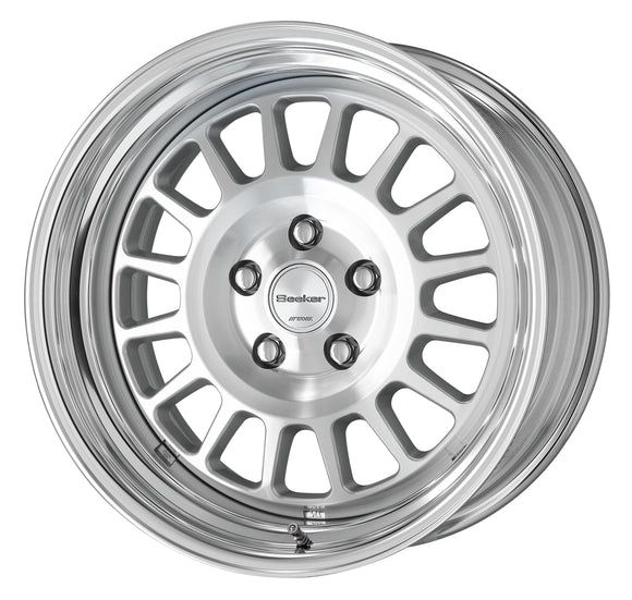 WORK Seeker FD 17 inch STEP RIM, Cut Clear (MSP), buff-anodised rim — WORK factory photo