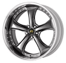 WORK VS KF# 21 inch FULL REVERSE – Brilliant Silver Black (BSB) with buff-anodized full reverse rim (official WORK product image)