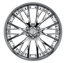 WORK LS VAJRA SUV – Super Chrome (SC); 24 inch wheel shown, finish reference for 22 inch