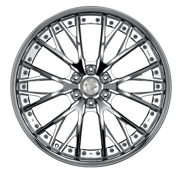 WORK LS VAJRA SUV – Super Chrome (SC); 24 inch wheel shown, finish reference for 22 inch