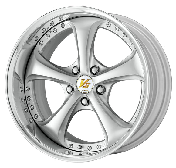 WORK VS KF# 18 inch FULL REVERSE – Light Greyish Silver (LGS) (official WORK product image)